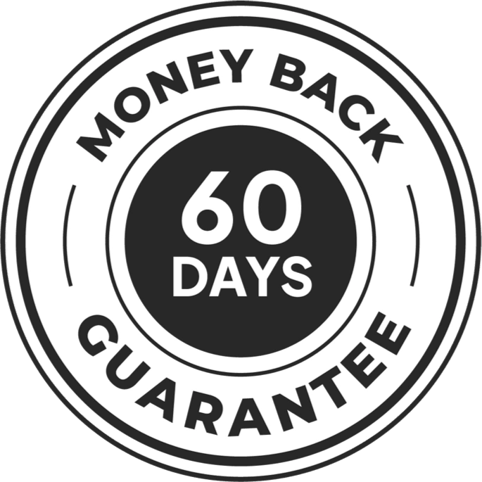 SodaFil 60-day money-back guarantee badge